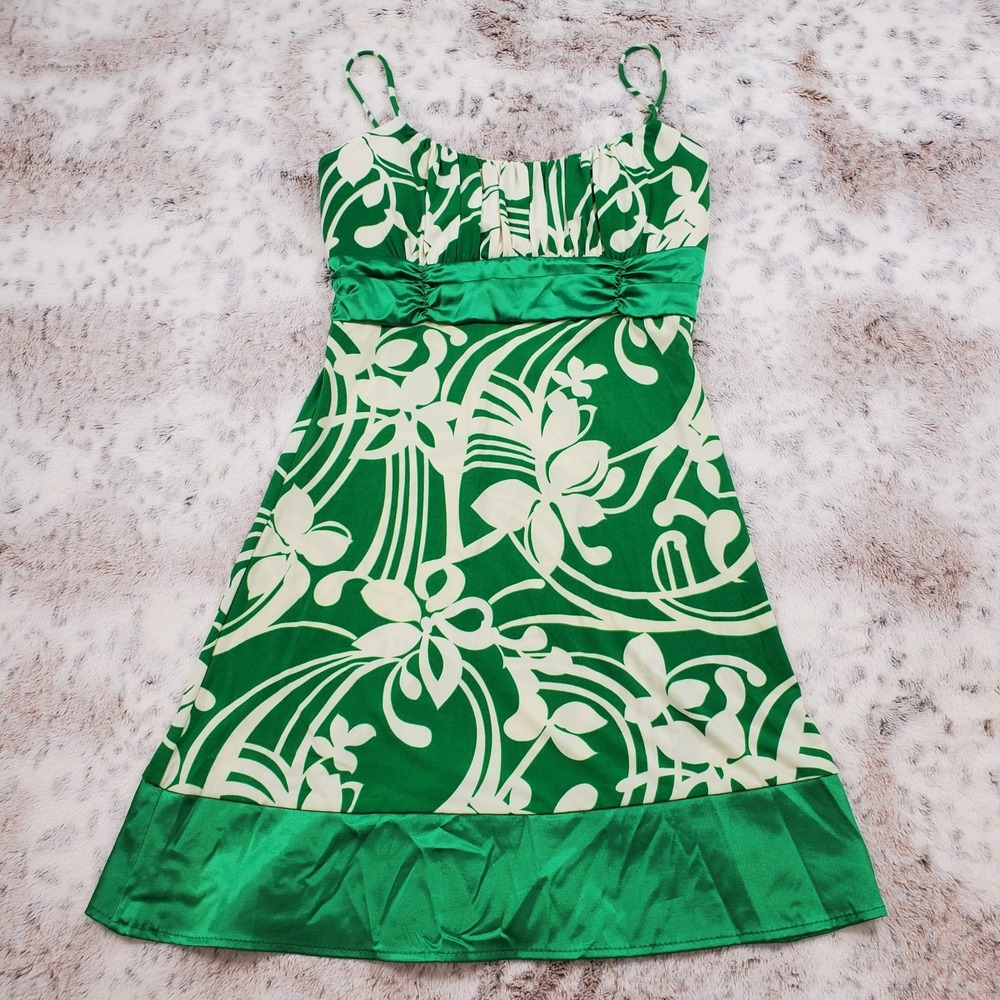 Vintage Taboo Womens Y2K Babydoll Mini Dress Medium Fairy Tinkerbell Floral Hoco
